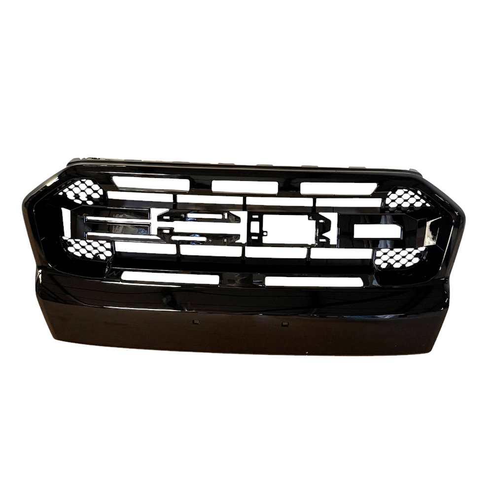 Ranger - T7: Gloss Black Raptor Style Front Grill 15-17