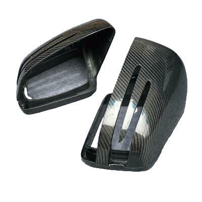 Door Rear View Mirror Cover, Carbon Fiber Style, Fits W176 - View #14