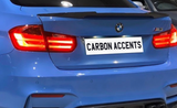 3 Series & M3 - F30/F80: Carbon Fibre M3 V-Style Spoiler - Carbon Accents