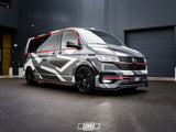Cobra 55mm lowering springs fitted to VW Transporter T6.1 – side profile showing lowered stance