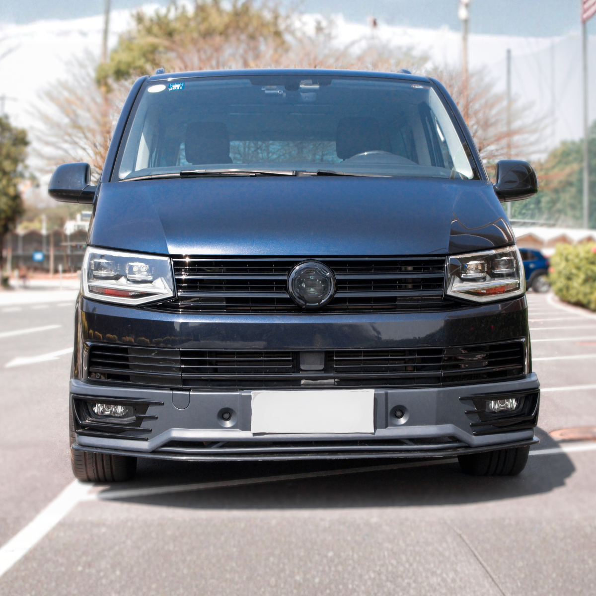 Transporter - T6: Primed Front Bumper Extension Lower Splitter 15-19