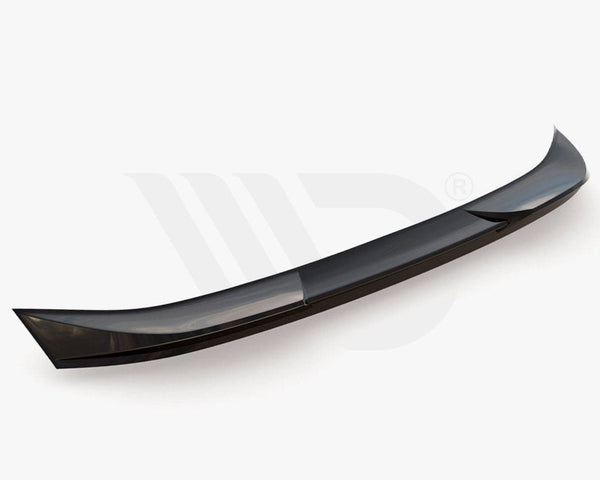 A sleek, curved car spoiler rests on a plain white background. Below, the text reads: "WORLDWIDE LEADER IN AERODYNAMIC COMPONENTS."