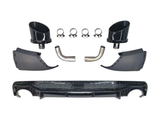 q5 sq5 type 80a gloss black rs style diffuser with black exhaust tips 21