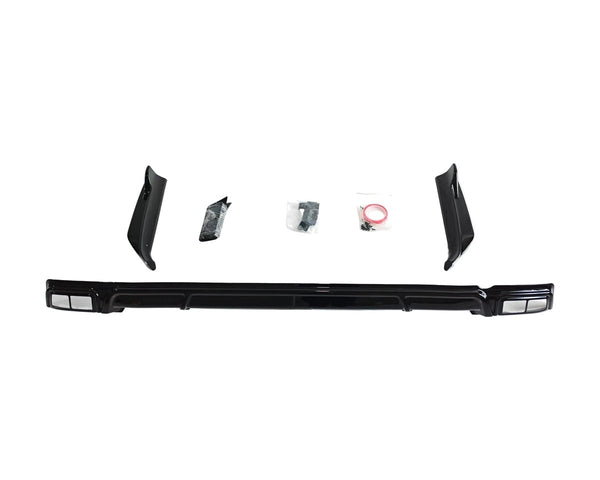 ford transit custom mk2 gloss black rear diffuser 24