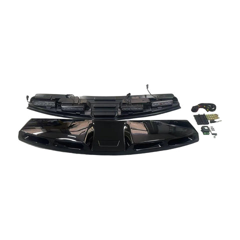 defender 90 110 l663 gloss black led roof light bar 20