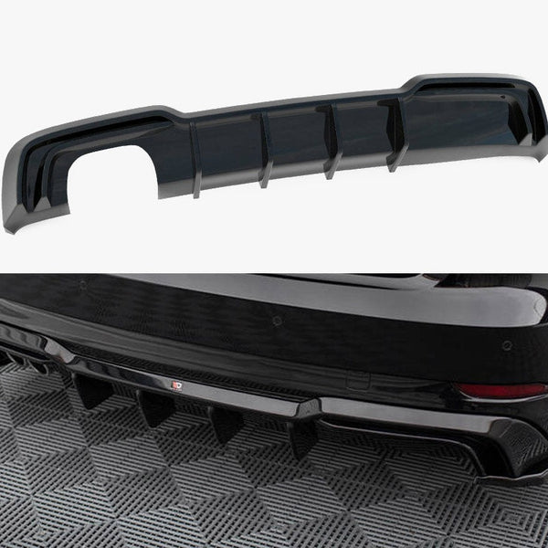 A3 - 8V Facelift: Gloss Black Maxton Dual Exhaust Diffuser 16-20
