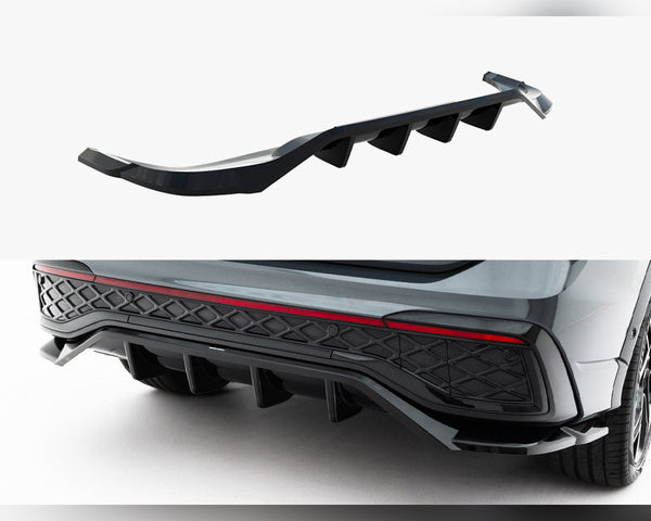vw tiguan r line mk3 maxton rear splitter vertical bars