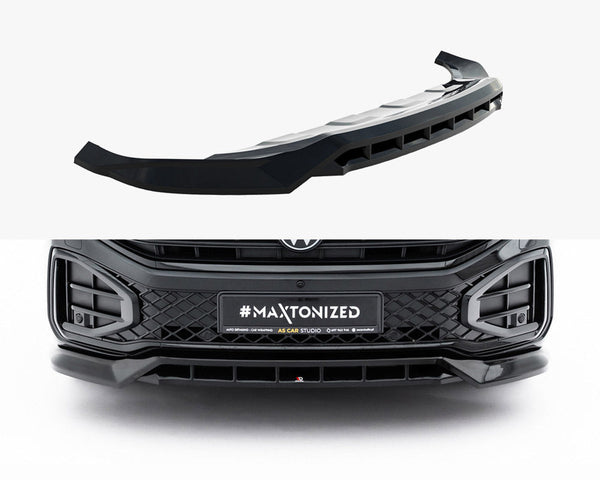 vw touareg r line mk3 facelift maxton front splitter