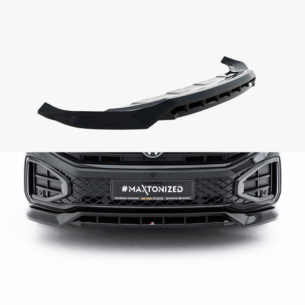 vw touareg r line mk3 facelift maxton front splitter