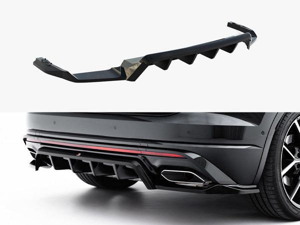 VW - Touareg R Line MK3 Facelift: Maxton Rear Splitter (Vertical Bars)