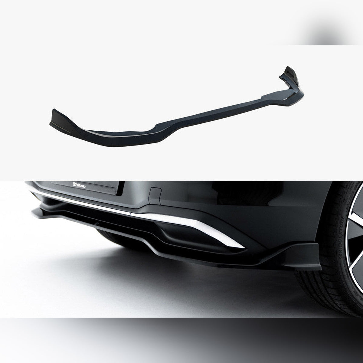 vw golf mk8 facelift maxton rear splitter