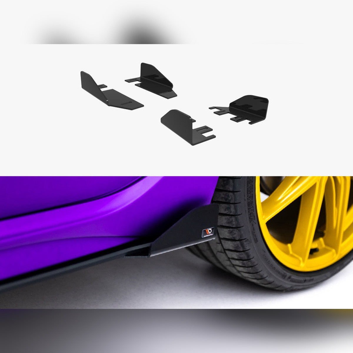 vw golf r mk8 mk8 facelift maxton side flaps