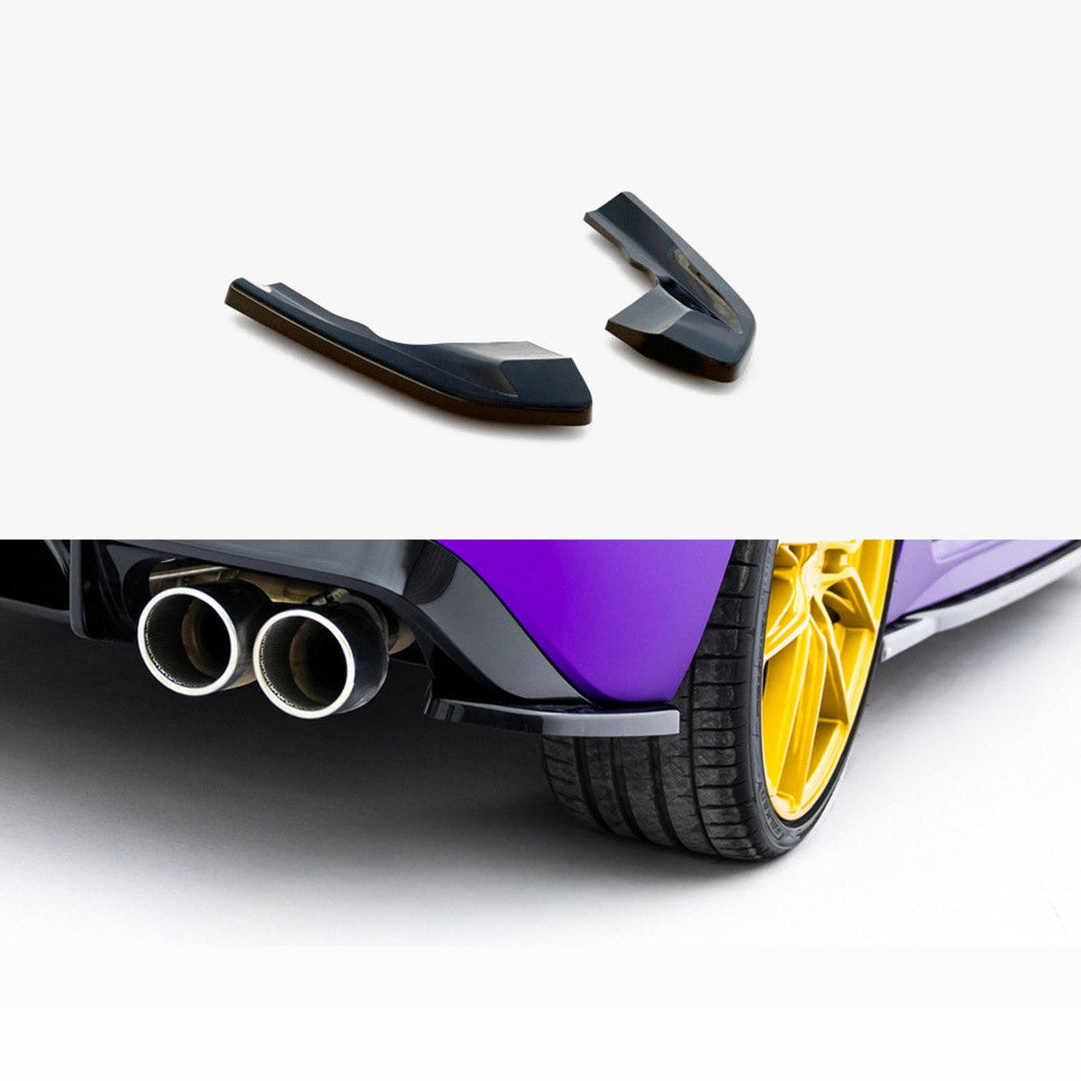 vw golf r mk8 facelift maxton rear side splitters v1