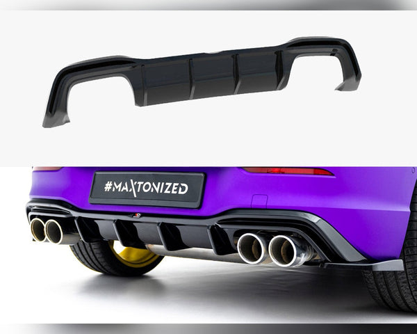 vw golf r mk8 facelift maxton rear diffuser v2