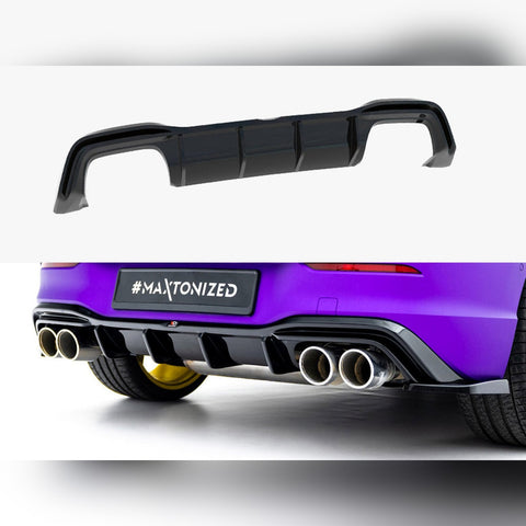 vw golf r mk8 facelift maxton rear diffuser v2