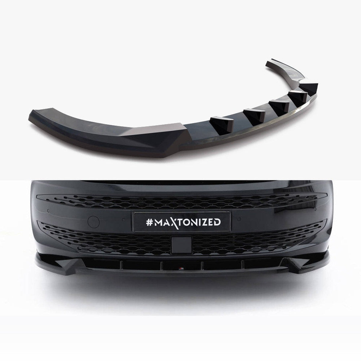 vw multivan long t7 maxton front splitter