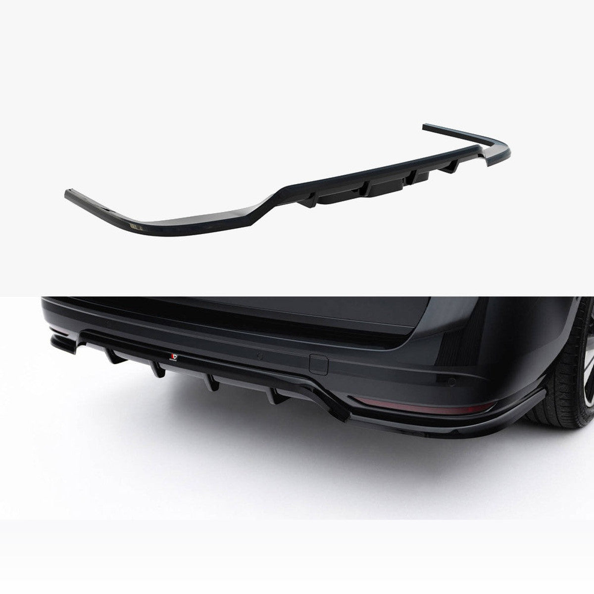 vw multivan long t7 maxton rear splitter vertical bars