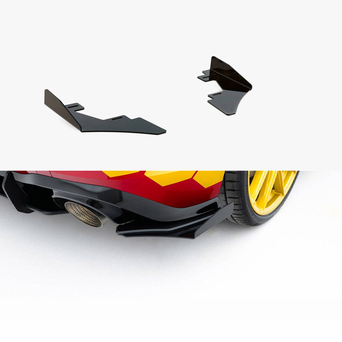vw golf gti clubsport mk8 facelift maxton rear side flaps