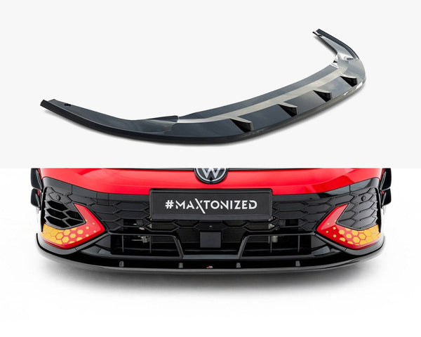 vw golf gti clubsport mk8 facelift maxton front splitter v2