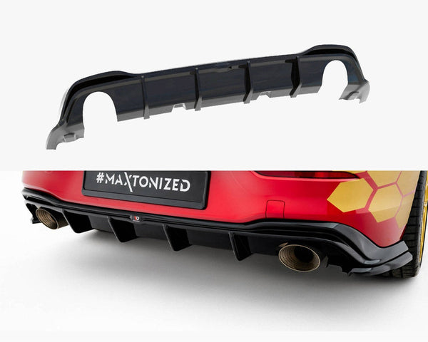 vw golf gti clubsport mk8 facelift maxton rear diffuser