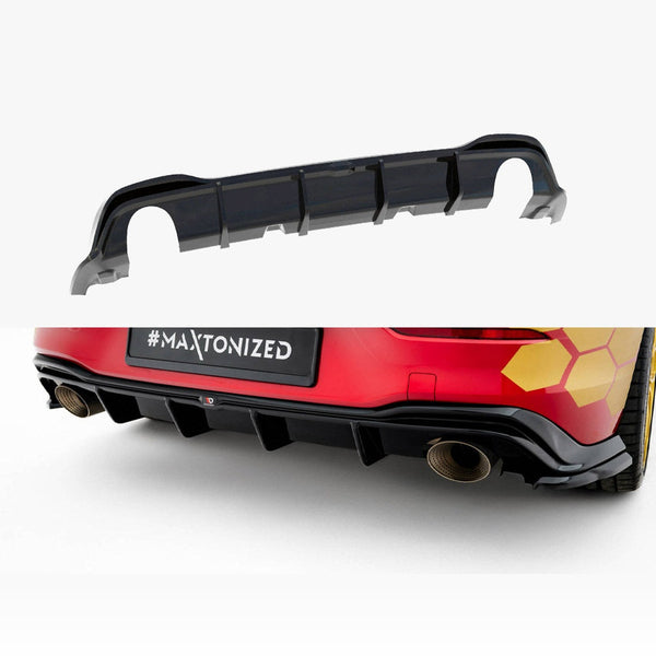vw golf gti clubsport mk8 facelift maxton rear diffuser