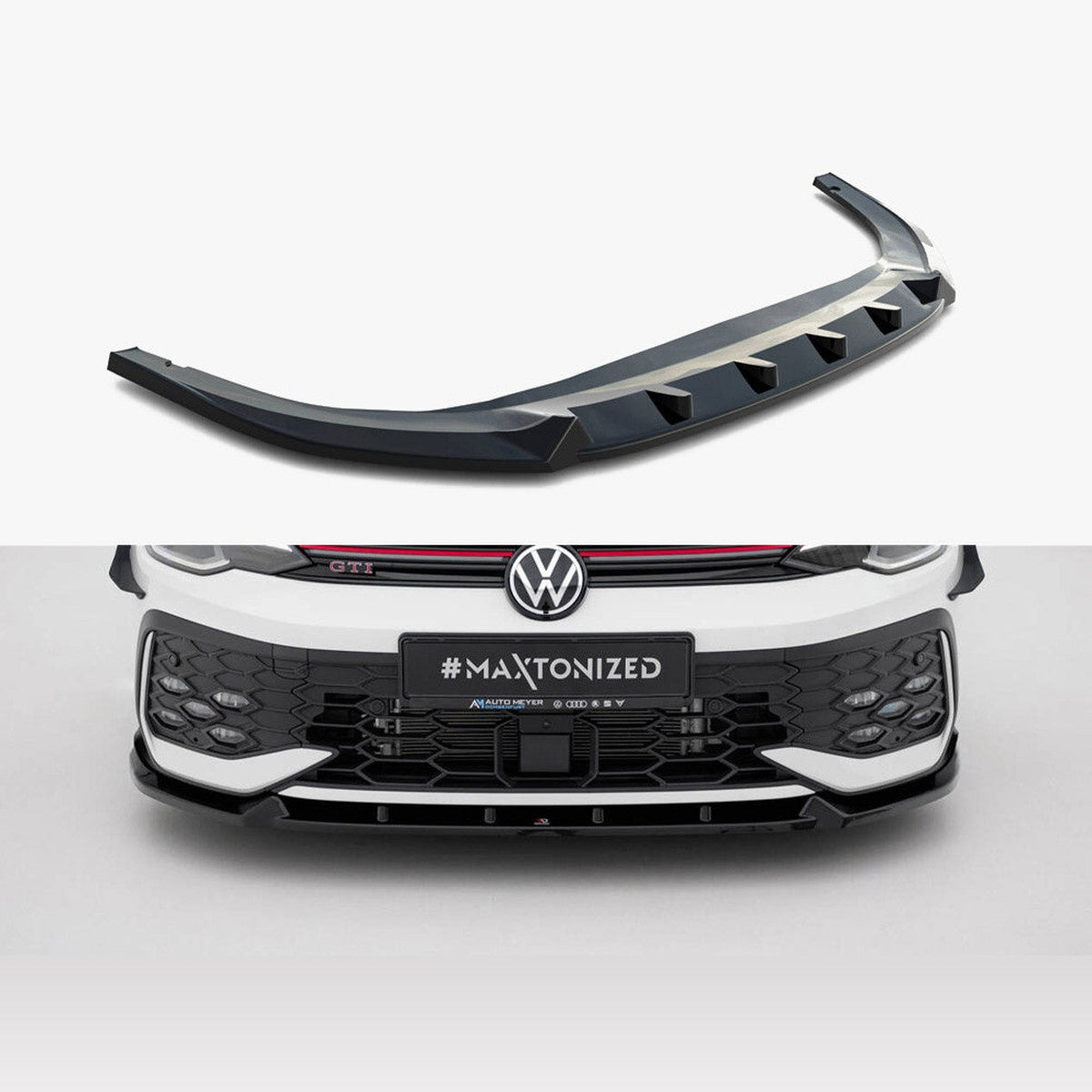 vw golf gti gte r line mk8 facelift maxton front splitter v2