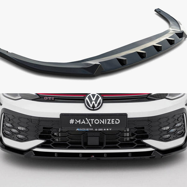 VW - Golf GTI / GTE / R Line MK8 Facelift: Maxton Front Splitter V2