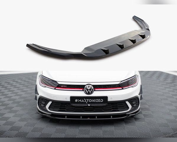 vw polo gti mk6 facelift maxton front splitter v1