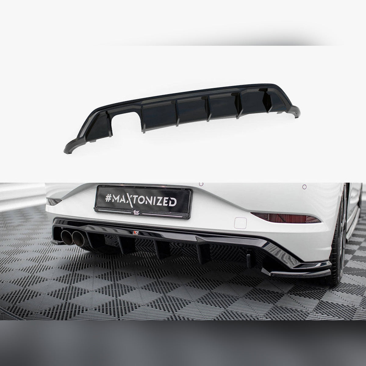 vw polo gti mk6 maxton rear diffuser