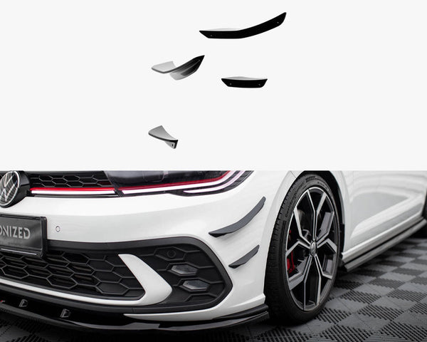 VW - Polo GTI MK6 Facelift: Maxton Front Bumper Wings (Canards)