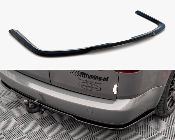 VW - Caddy Long MK3 Facelift: Maxton Central Rear Splitter