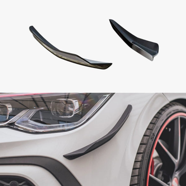 VW - Golf GTI MK8: Maxton Front Bumper Wings (Canards)