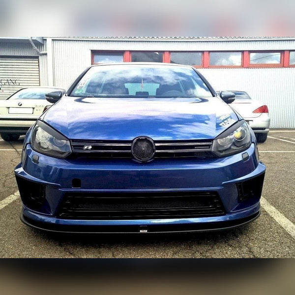 vw golf mk6 with r400 bumper 2008 2012 maxton front splitter
