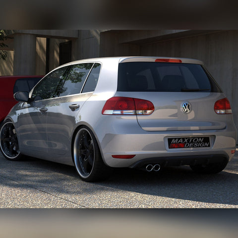 vw golf vi with 1 exhaust hole maxton rear diffuser