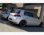vw golf vi with 2 exhaust hole maxton rear diffuser