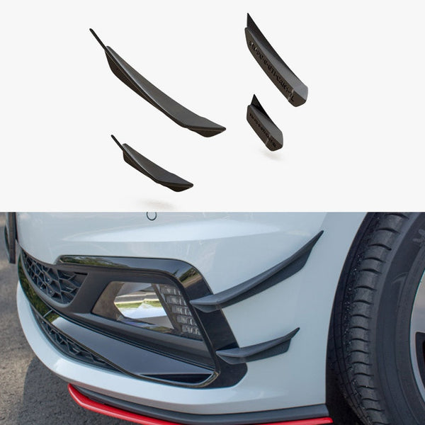 VW - Polo GTI MK6: Maxton Front Bumper Wings (Canards)