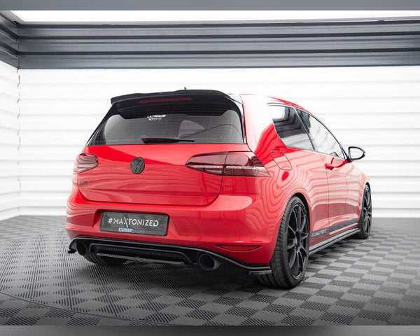vw golf gti mk7 clubsport maxton central rear splitter