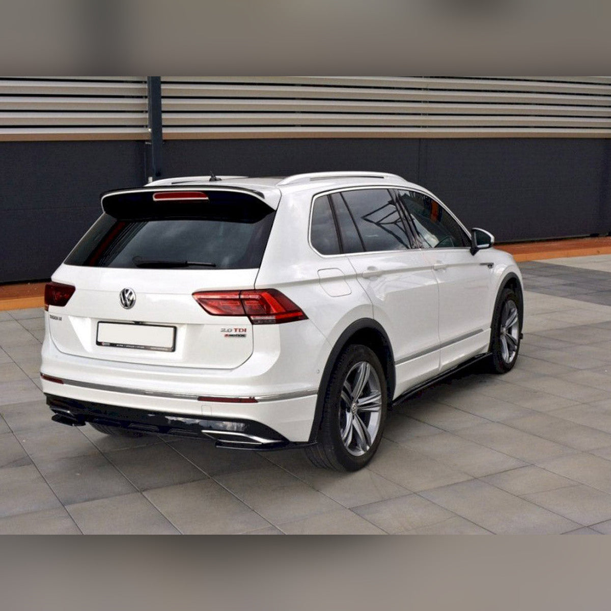vw tiguan mk2 r line 2015 2019 maxton rear side splitters