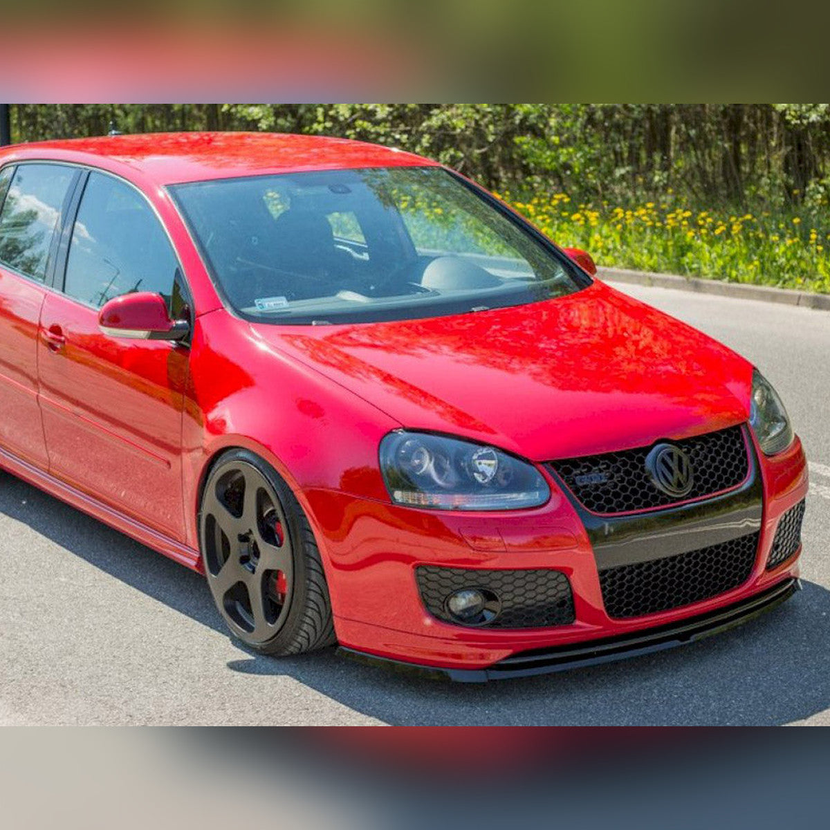vw golf v gti for gti 30th front bumper spoiler maxton front splitter