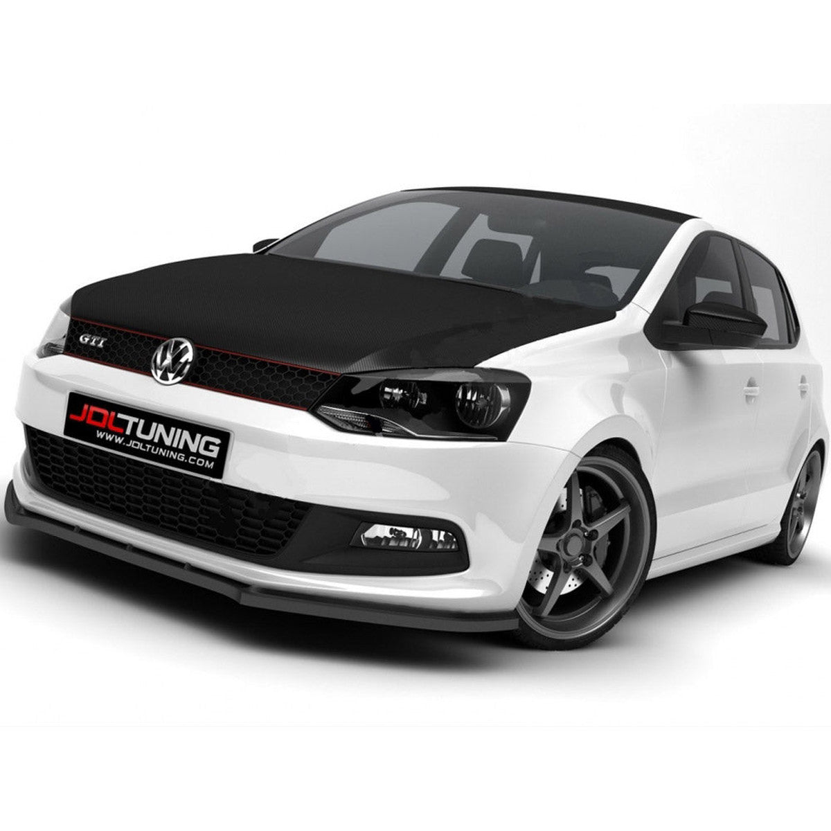 vw polo gti mk5 maxton front splitter