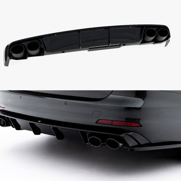 Audi - A6 Sedan / Avant C8 / C8 Facelift: Maxton Rear Diffuser + Exhaust Ends Imitation