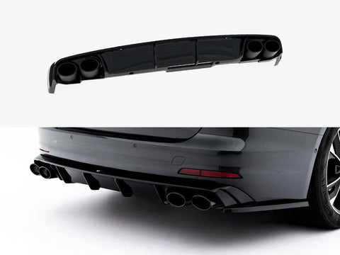 Audi - A6 Sedan / Avant C8 / C8 Facelift: Maxton Rear Diffuser + Exhaust Ends Imitation