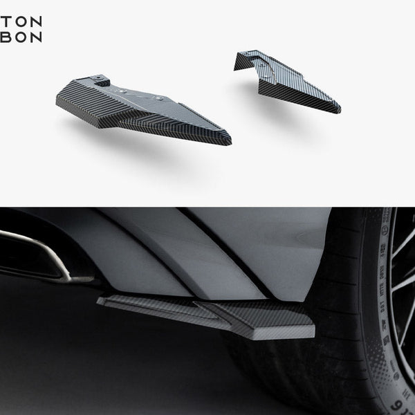 Audi - Q8 S Line MK1 Facelift: Maxton Pre-preg Carbon Fibre Rear Side Splitters