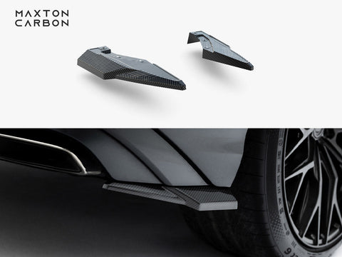 Audi - Q8 S Line MK1 Facelift: Maxton Pre-preg Carbon Fibre Rear Side Splitters