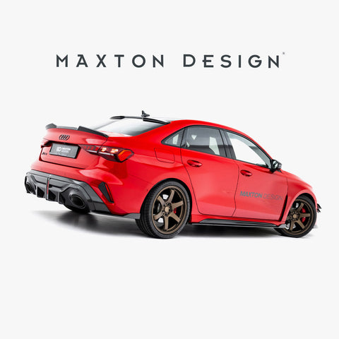 audi rs3 sedan 8y facelift maxton set of pre preg carbon fibre side skirts