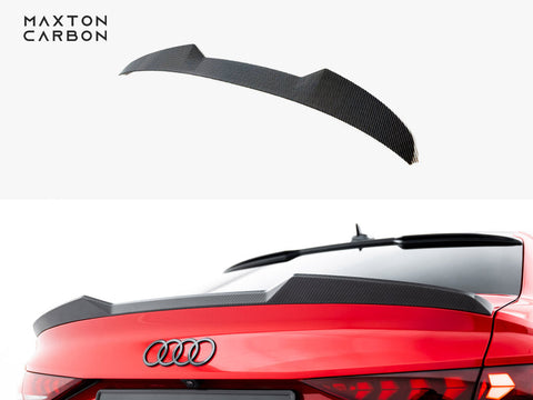Audi - RS3 / S3 / A3 S Line / A3 Sedan 8Y Facelift: Maxton Pre-preg Carbon Fibre Boot Spoiler V1