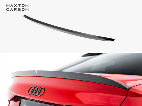 Audi - RS3 / S3 / A3 S Line / A3 Sedan 8Y Facelift: Maxton Pre-preg Carbon Fibre Boot Spoiler V2