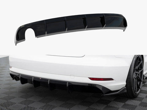 Audi - A3 Sedan 8V Facelift (Version with single exhaust tips on one side): Maxton Rear Diffuser