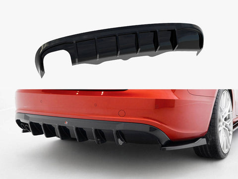 Audi - A5 S Line Sportback 8T (Version with dual exhaust tips on one side): Maxton Rear Diffuser