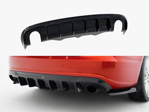 Audi - A5 S Line Sportback 8T (Version with single exhaust tips on both sides): Maxton Rear Diffuser